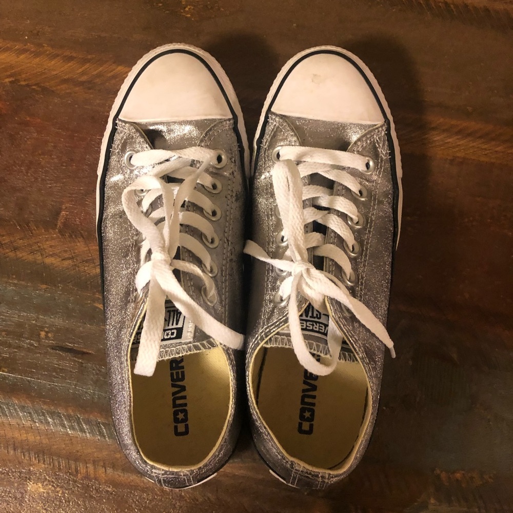 Metallic Converse sneakers